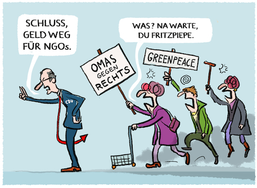 Union gegen NGO-Finanzierung Union gegen NGO-Finanzierung