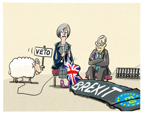 Cartoon: ...Unterhaus... (medium) by markus-grolik tagged eu,brexit,veto,vetorecht,unterhaus,theresa,may,jean,claude,juncker,brüssel,london,irland,schottland,nordirland,dub,eu,brexit,veto,vetorecht,unterhaus,theresa,may,jean,claude,juncker,brüssel,london,irland,schottland,nordirland,dub