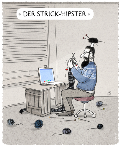 Cartoon: ..urbane Lebensentwürfe.. (medium) by markus-grolik tagged hipster,blog,start,up,urban,mode,zeitgeist,stricken,häckeln,cartoon,grolik,subkultur,understatement,style,stylish,mittelschicht,identitäten,hipster,blog,start,up,urban,mode,zeitgeist,stricken,häckeln,cartoon,grolik,subkultur,understatement,style,stylish,mittelschicht,identitäten