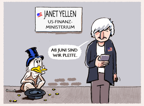 Cartoon: US-Schulden.. (medium) by markus-grolik tagged usa,schulden,wirtschaft,pleite,geld,janet,yellen,finanzministerin,biden,steuern,demokraten,usa,schulden,wirtschaft,pleite,geld,janet,yellen,finanzministerin,biden,steuern,demokraten