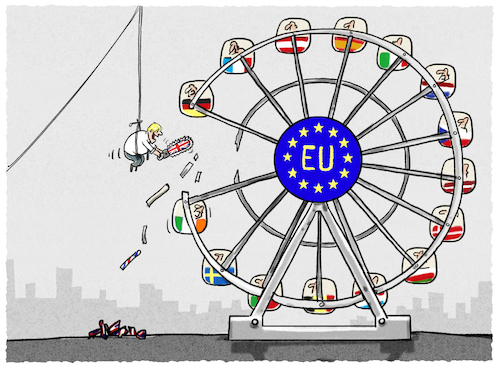 Cartoon: Verhandeln mit Boris... (medium) by markus-grolik tagged grossbritannien,boris,johnson,eu,barnier,europa,brüssel,london,brexit,no,deal,irland,backstop,zoll,handel,grenzen,grossbrittanin,boris,johnson,eu,barnier,europa,brüssel,london,brexit,no,deal,irland,backstop,zoll,handel,grenzen