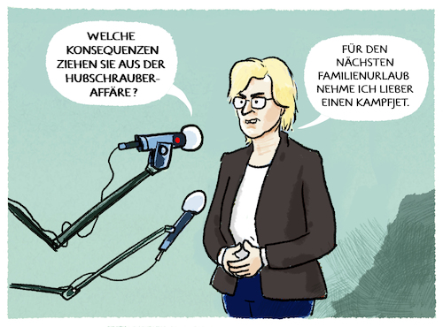 Verteidigungsministerin...