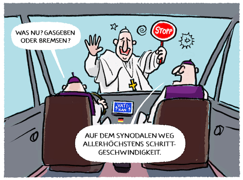 Vom Papst gestoppt..