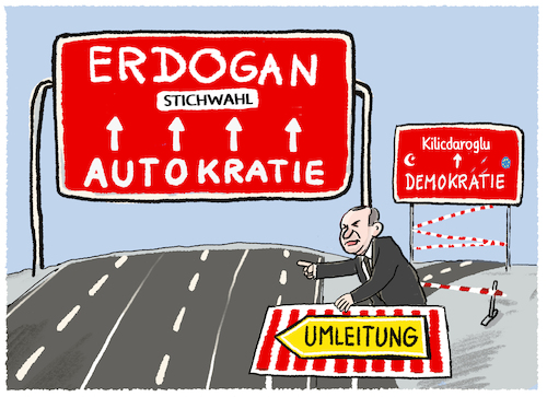 Cartoon: Vor der Stichwahl ... (medium) by markus-grolik tagged erdogan,tuerkei,stichwahl,europa,demokratie,autokratie,nato,kilicdaroglu,erdogan,tuerkei,stichwahl,europa,demokratie,autokratie,nato,kilicdaroglu