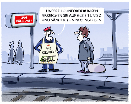 Wieder Bahnstreik... Wieder Bahnstreik...