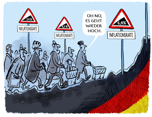 Cartoon: Wieder Steigung.. (medium) by markus-grolik tagged inflationsrate,experten,statistisches,bundesamt,verbraucherpreise,buerger,lebenshaltung,krise,preise,deutschland,konsum,wirtschaft,inflationsrate,experten,statistisches,bundesamt,verbraucherpreise,buerger,lebenshaltung,krise,preise,deutschland,konsum,wirtschaft