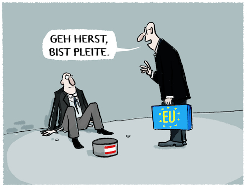 Cartoon: Wien droht EU-Defizitverfahren (medium) by markus-grolik tagged kommission,haushaltsdefizite,staatsschulden,defizitverfahren,strafverfahren,wien,oesterreich,bruessel,eu,europa,pleite,kommission,haushaltsdefizite,staatsschulden,defizitverfahren,strafverfahren,wien,oesterreich,bruessel,eu,europa,pleite