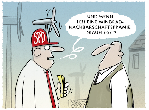 Cartoon: Windenergetisch (medium) by markus-grolik tagged energiewende,wind,windrad,spd,abstand,nachbarschaft,protest,prämie,umwelt,subvention,energiewende,wind,windrad,spd,abstand,nachbarschaft,protest,prämie,umwelt,subvention