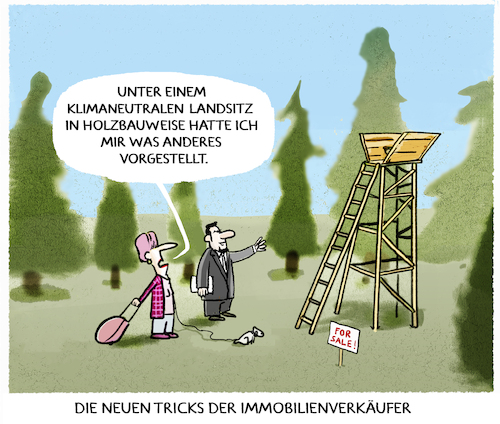 Cartoon: Wohnungsmarkt (medium) by markus-grolik tagged wohnungen,hauskauf,landsitz,holzbauweise,immobilien,immobilienverkaeufer,makler,klimaneutralitaet,wohnungen,hauskauf,landsitz,holzbauweise,immobilien,immobilienverkaeufer,makler,klimaneutralitaet