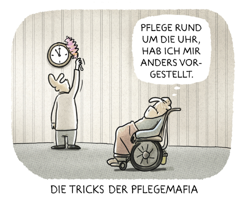 Cartoon: ...Zeit ist Geld.. (medium) by markus-grolik tagged pflege,betrug,pflegemafia,krankenkassen,alter,altersheime,pflegedienste,altersheim,zeitdruck,geld,entgeld,grolik,pflege,betrug,pflegemafia,krankenkassen,alter,altersheime,pflegedienste,altersheim,zeitdruck,geld,entgeld,grolik