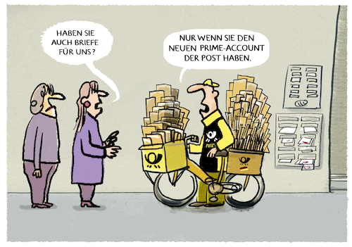 Zwei-Klassen-Postzustellung.. Zwei-Klassen-Postzustellung..