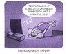 Cartoon: ...1001... (small) by markus-grolik tagged tatort,gez,ard,fernsehen,langeweile