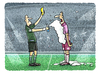 Cartoon: ... (small) by markus-grolik tagged fussball,spray,freistossspray,schiedsrichter,fussballer,faul,foulspiel,em,frankreich,nationalmannschaft,uefa,fifa,löw,jogi,rasen,stadion,europameister,regelwerk,grolik