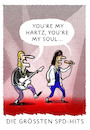 Cartoon: ... (small) by markus-grolik tagged modern,talking,spd,hartz,schröder,agenda,2010,nahles