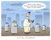 Cartoon: ... (small) by markus-grolik tagged groko,berlin,cebit,computermesse,deutschland,milchkanne,5g,forschungsministerin,anja,karlic