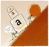 Cartoon: ... (small) by markus-grolik tagged amazon,sissyphus,mythos,mythen,sinn,leben,konsum,lebenssinn,dasein,existenz