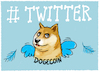 Cartoon: ... (small) by markus-grolik tagged dogecoin,twitter,elon,musk,bitcoin