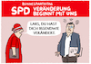 Cartoon: Abgewatscht... (small) by markus-grolik tagged parteitag,exkanzler,scholz,verabschiedung,baerbel,bas,finanzminister,lars,klingbeil,parteivorsitz,abstimmung,vizekanzler,parteivorstand,basis