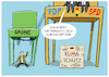 Cartoon: Ampel-Partner (small) by markus-grolik tagged ampel,klimaschutz,spd,fdp,gruene,efuels,autobahnausbau,tempolimit,habeck,scholz,lindner,deutschland,koalitionsausschuss