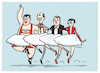 Cartoon: Angetanzt... (small) by markus-grolik tagged merz,deutschland,koalition,groko,cdu,spd,bundeskanzler,bundesregierung,koalitionsvertrag,regierung,union,csu,söder,klingbeil,esken