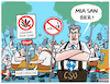 Cartoon: Bayern plant Cannabis-Sperrzonen (small) by markus-grolik tagged csu,bayern,soeder,cannabis,kiffer,alkoholiker,bier,biertrinker,bierkonsum,tradition,drogen,wiesn,oktoberfest,sperrzone,hanf,berlin,lauterbach