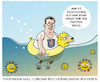 Cartoon: Bodo... (small) by markus-grolik tagged lockerungen,beschraenkungen,meer,virus,ramelow,thueringen,corona,zweite,welle