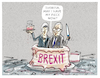 Cartoon: ...brexitcreamcakefudge... (small) by markus-grolik tagged eu,europa,brexit,theresa,may,juncker,brüssel,london,dub,irland,nordirland