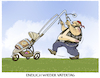 Cartoon: Chopper Dad on the road (small) by markus-grolik tagged vatertag,maenner,traditionen,bier,himmelfahrt,deutschland,maennerbild,chopper,kinderwagen,familie