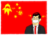 Cartoon: Coronavirus... (small) by markus-grolik tagged xi,jinping,china,coronavirus,peking,infektion,epidemie,quarantaene,wuhan