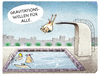 Cartoon: ..der Sommer kommt.. (small) by markus-grolik tagged sommer,graviationswelle,gravitationswellen,freibad,baden,badehose,schwimmen,sonne,grolik,freibäder,frühling,hitze