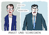 Cartoon: Deutsche Pandemiepolitik (small) by markus-grolik tagged pandemie,lauterbach,gesundheitsminister,impfpflicht,fdp,spd,gruene,ampel,omikron,omikronwelle,inzidenzen,bayern,csu,cdu,soeder,minsterpraesident,bund,laender,bundesregierung,pflegekraefte,union,opposition,machtkampf