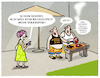 Cartoon: Discounter Fleischtheke (small) by markus-grolik tagged aldi,billigfleisch,verkaufsstopp,deutschland,sortiment,bbq,grillfleisch,grillen,männer,freizeit,discounter,schweinenackensteaks,tierwohl