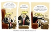 Cartoon: ...Donald... (small) by markus-grolik tagged strafzoll,airbus,usa,washington,donald,trump,handelskrieg,eu,brüssel,zinkblech