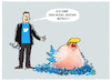 Cartoon: Elons Twitter (small) by markus-grolik tagged elon,musk,twitter,usa,donald,trump,tweet,account,republikaner,demokraten,joe,biden,midterms,rechtspopulismus,demokratie