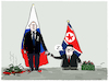 Cartoon: Endlich auf Augenhöhe (small) by markus-grolik tagged putin,russland,kim,jong,un,nordkorea,ukraine,krieg,waffen,staatsbesuch,opertion,kiew,china,weltordnung,krim