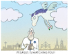 Cartoon: EU-Cloudservice... (small) by markus-grolik tagged bruessel,pegasus,eu,europa,ungarn,ueberwachung,ausspaehen,orban,cloud,cloudservice