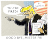 Cartoon: ...gefeuert (small) by markus-grolik tagged trump,usa,fbi,james,comey,donald,putin,ermittlungen