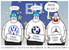 Cartoon: Geheime Absprache... (small) by markus-grolik tagged millionenstrafe,autobauer,deutschland,absprachen,bmw,vw,daimler,kronzeugenregelung,eu,verstaager,add,blue,für,deutsche
