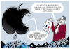 Cartoon: Geplante Obsoleszenz.. (small) by markus-grolik tagged apple,frankreich,verschleiss,geplante,obsoleszenz,staatsanwaltschaft,iphones,verbraucherschutzorganisation,produktverschleiss