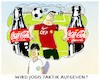 Cartoon: Gruppenspiel... (small) by markus-grolik tagged cr,fussball,em,deutschland,vs,portugal,ronaldo,christiano,coca,cola,jogi,löw,taktik,dfb,nationalmannschaft,uefa,sponsoren