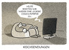 Cartoon: ...ham ham... (small) by markus-grolik tagged essen,mahlzeit,mampfen,koch,kochen,kochsendungen,gez,ard,zdf,tv,fernsehen,couch,potatoe,lecke,appetit,magen,cartoon,grolik