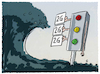 Cartoon: In der Welle... (small) by markus-grolik tagged 2g,3g,plus,ampel,vierte,welle,impfdurchbrueche,deutschland,impfdurchbruch,inzidenzen