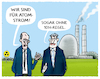 Cartoon: Isar-2 Besuch (small) by markus-grolik tagged merz,soeder,csu,cdu,union,akw,atomstrom,strom,streckbetrieb,laufzeitverlaengerung,energiekrise,ukraine,krieg,russland,gas,verstromung,ampel,sparen