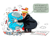 Cartoon: IWF-Prognose (small) by markus-grolik tagged iwf,weltwirtschaft,abwuergen,zoelle,zollkrieg,handelskrieg,wirtschaft,boersen,aktien,anleger,trump,maga,usa