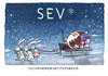 Cartoon: Jingle bells jingle bells... (small) by markus-grolik tagged weihnachten,wetter,klima,schnee,weiße,weihnacht,heilig,abend,weihnachtsmann,geschenk,logistik,feierlichkeit,besinnlichkeit,osterhasen,schlitten,skifahren,matsch,deutsche,bahn,ice,frost,minus,grade,wetterbericht,amazon,dhl,cartoon,grolik