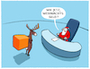 Cartoon: Lieferdienst... (small) by markus-grolik tagged weihnachten,lieferdienst,fahrradkurier,bestelldienst,geschenke,service,weihnachtsmann,nikolaus,rentier,chef,angestellter,selbststaendige,ausbeutung,arbeit,weihnachtsgeld,inflation,bezahlung,arbeitsbedingungen,job,beruf,kurier,lieferdienstkurier,lohn