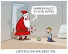 Cartoon: Lieferunpässlichkeiten... (small) by markus-grolik tagged illustration,karikatur,importieren,exportieren,import,export,wirtschaft,lieferung,engpass,engpaesse,geschenke,rohstoff,rohstoffe,knappheit,mangel,nikolaus,weihnachten,geschenk,lieferketten,lieferschwierigkeiten,rohstoffknappheit,kapazitaetsprobleme,lieferengpaesse,deutschland