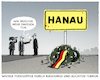 Cartoon: Lippenbekenntnisse (small) by markus-grolik tagged hanau,rechter,terror,rassismus,deutschland,politik,afd,hetze,hass,auslaenderhass,einzeltaeter,terrorbekaempfung,polizei,ksk,bundeswehr,groko,cdu,csu