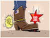 Cartoon: MAGA-Zollkrieg... (small) by markus-grolik tagged zollkrieg,trump,usa,maga,zölle,handelskrieg,wirtschaft,china,peking,eskalation,strafzoelle,weltwirtschaft,börse,aktien,globalisierung,magazoelle