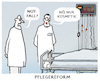 Cartoon: Massnahmen (small) by markus-grolik tagged kosmetik,notfall,krankenhaus,pfleger,ärzte,pflegereform,groko,pflegebeiträge,kinderlose,beitragserhöhung